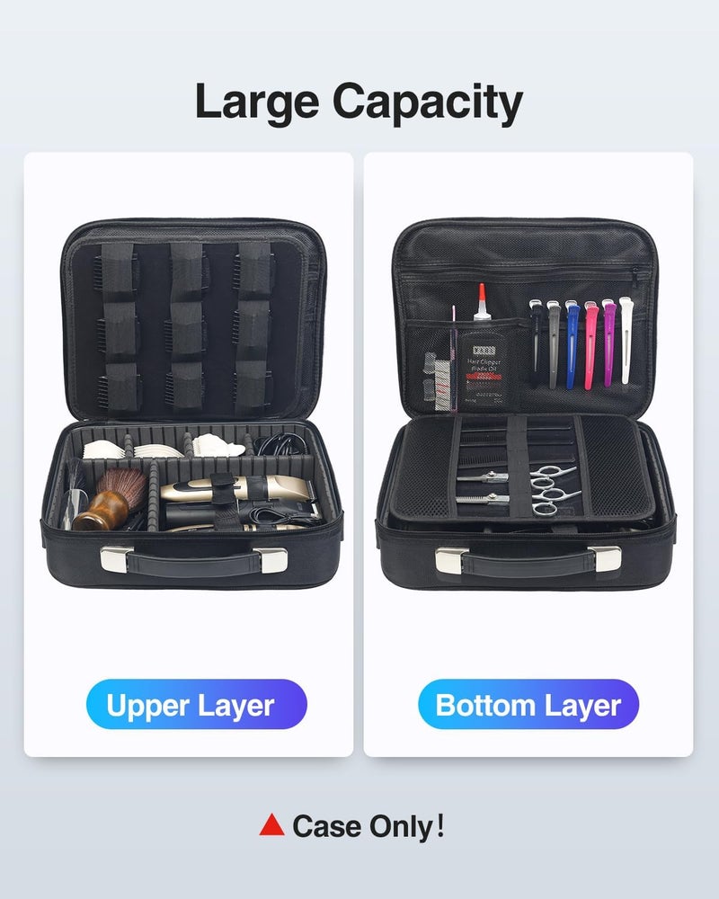 Luxtude Large Barber Case, Barber Bags for Clippers and Supplies, Travel Hair Clipper and Trimmer Case, Barbers Accessories for Wahl 5Star/Hatteker/Oneisal/Andis Grooming Kits - Image 5